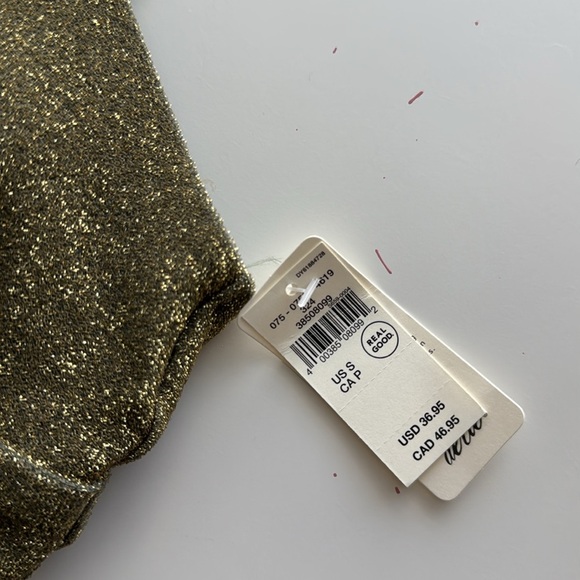 Aerie Swim Suit never wore top and bottom are size small, army green metallic - Picture 2 of 8